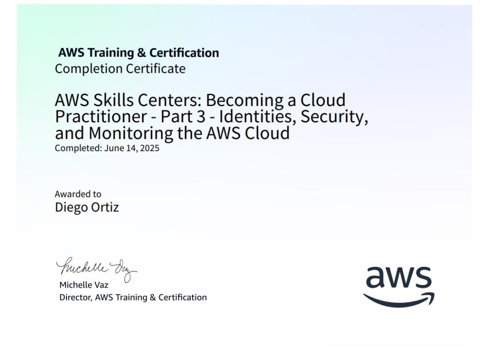 Part 3 - Identities, Security, and Monitoring the AWS Cloud